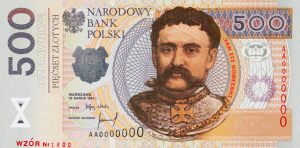 500 zloty banknote - King Jan III Sobieski